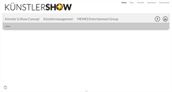 Desktop Screenshot of kuenstlershow.de