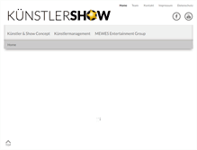 Tablet Screenshot of kuenstlershow.de